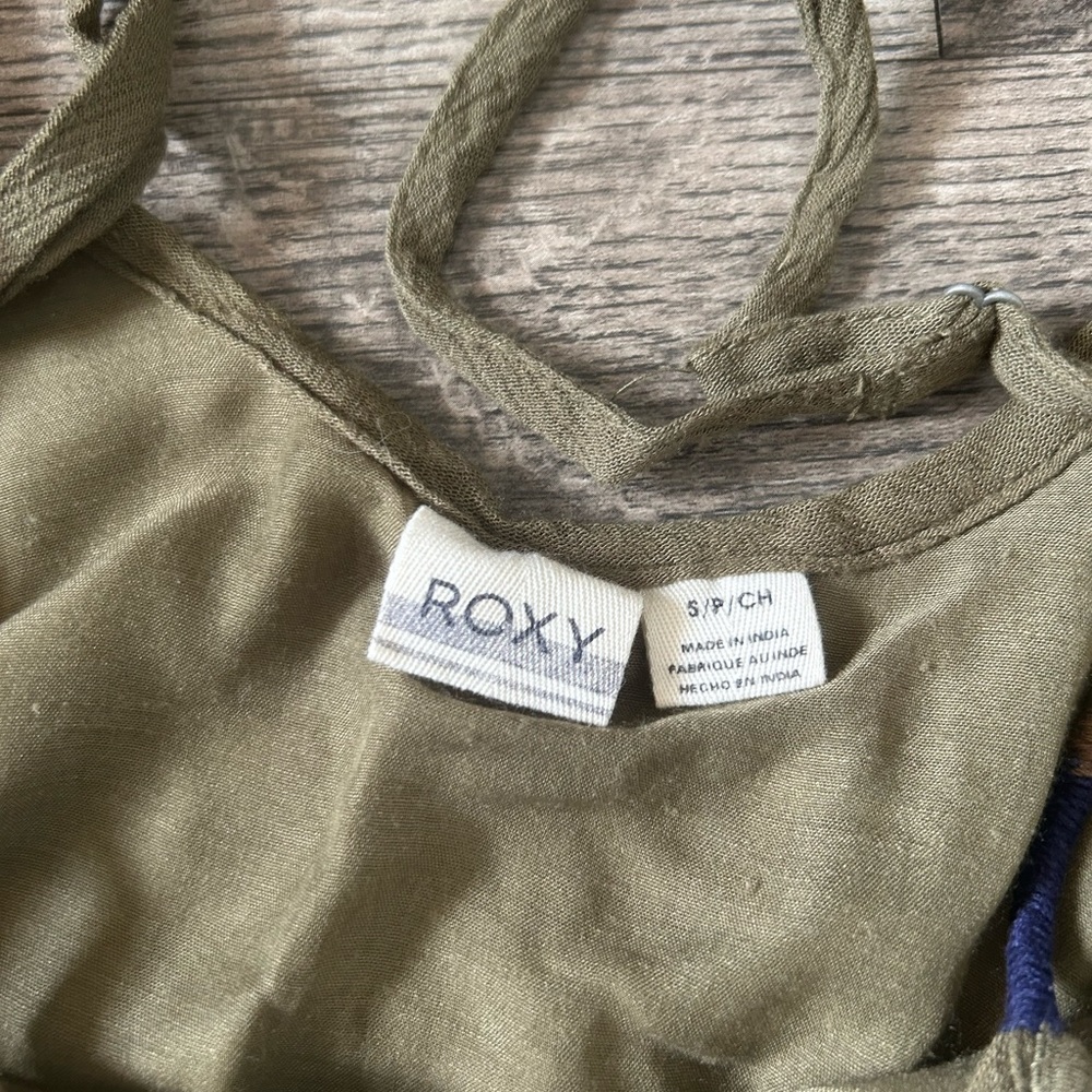 Olive Green Roxy Dress - Picture 2 of 3